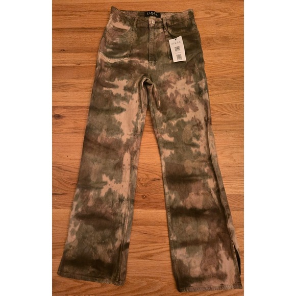 Tie-Dye Camo Straight Leg Jeans with Tag Streetwear Skater style New With Tag - Picture 7 of 14